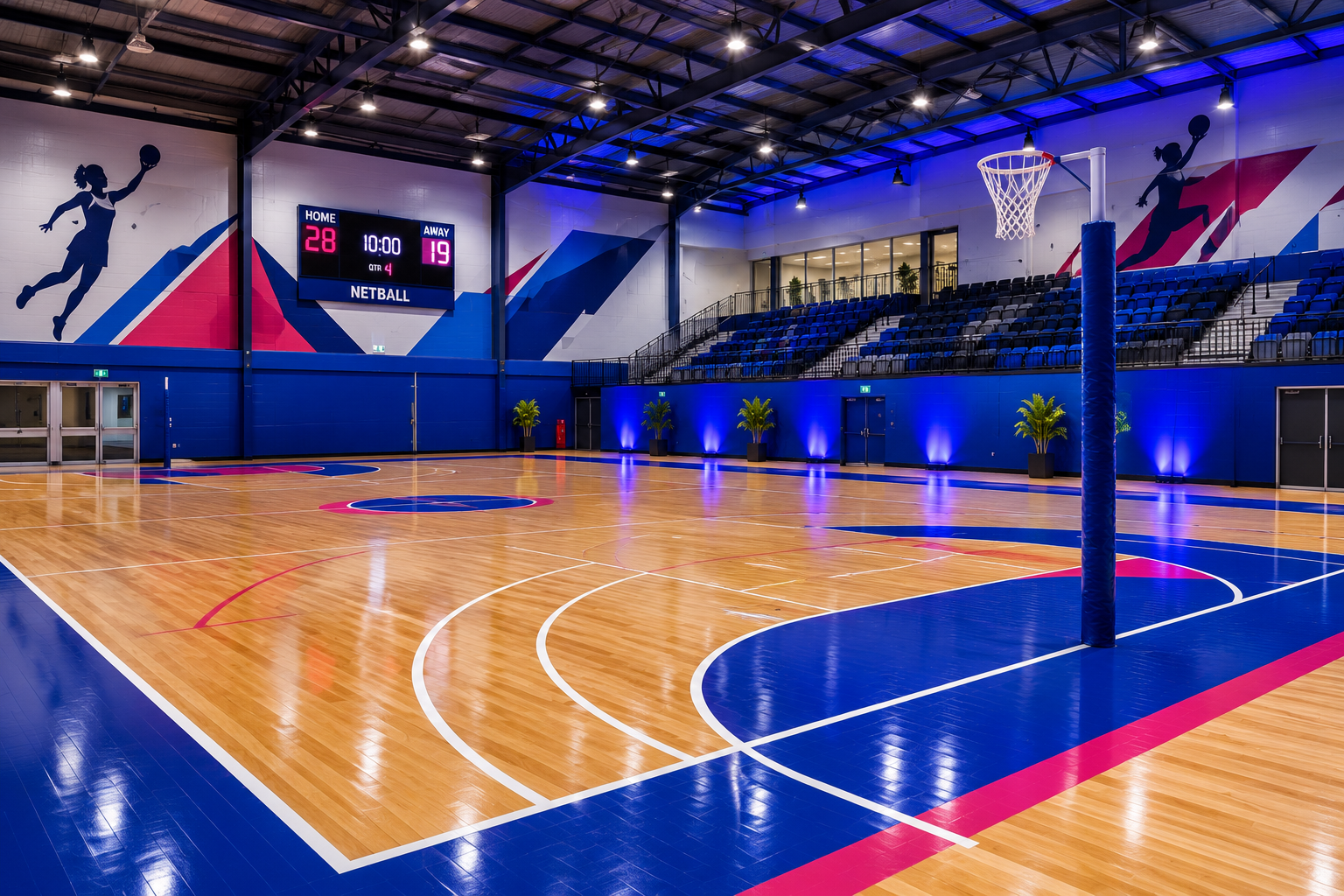 Indoor and outdoor sports flooring