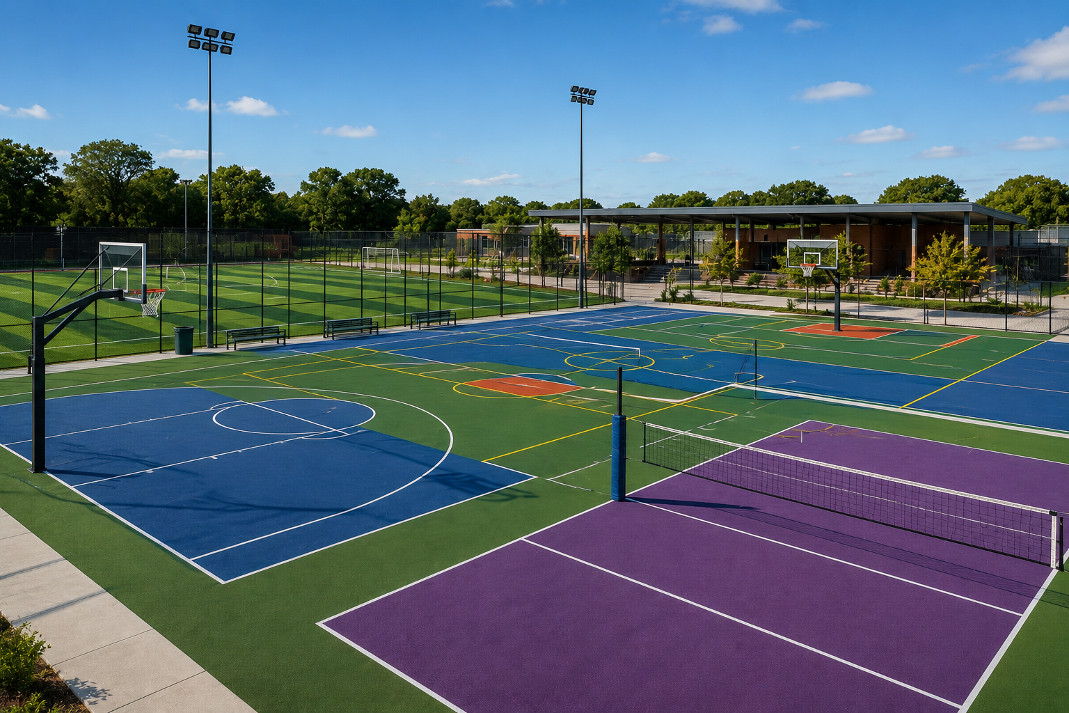 Multipurpose play areas