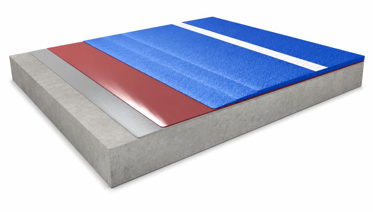 Premium full polyurethane athletics surface