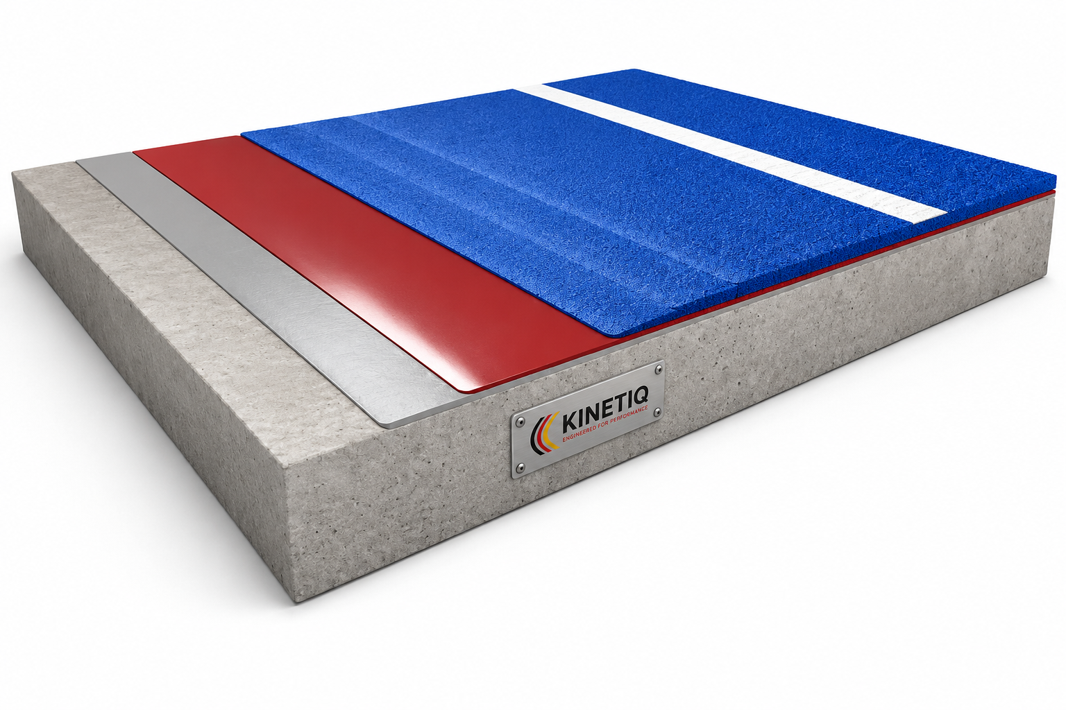 KINETIQ PEL Basic tennis surface with cushion layer